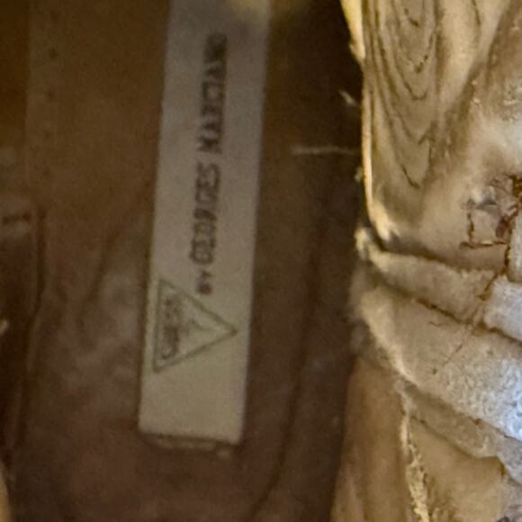 GUESS Suede Camel Western Short Cowboy Boots Women size 7.5 - Picture 7 of 8